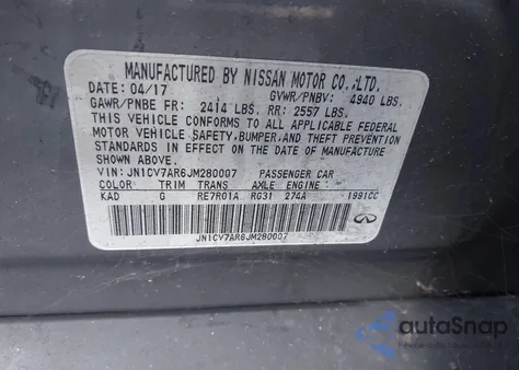 2018 Infiniti Q50 2.0T Luxe из США, поврежденный, VIN JN1CV7AR6JM280007